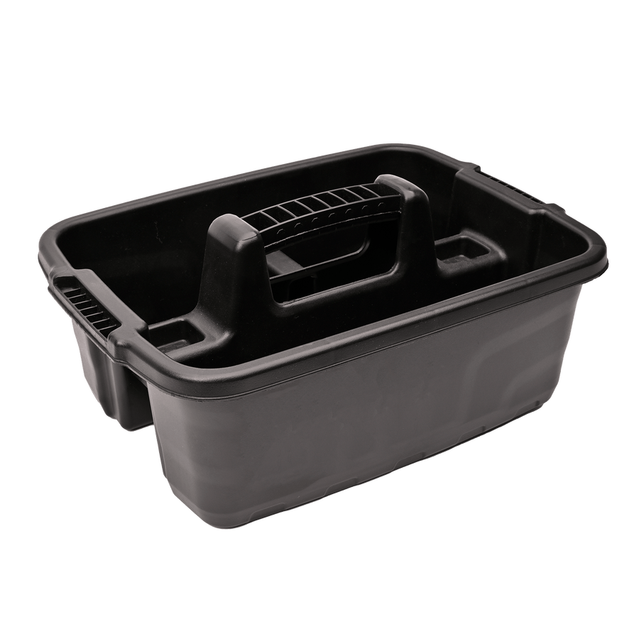 Gorilla Plas® Tidee™ Tray | Durable Stable and Yard Storage Carry Tray - Black