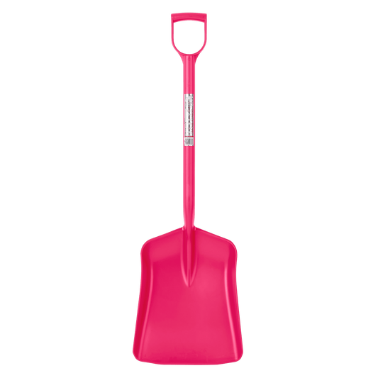 Gorilla Shovel™ | Lightweight Heavy Duty Polypropylene Shovel with D Handle - Pink
