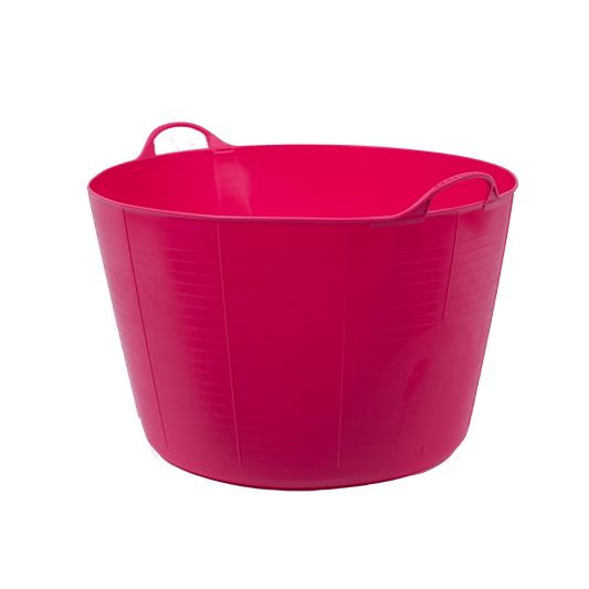 Gorilla Tub® Extra Large 75 Litres | Heavy Duty Flexible Plastic Utility Tub - Pink