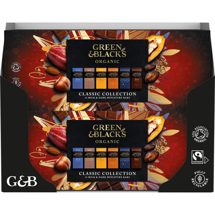 Green & Black's Classic Miniatures Chocolate Bar Collection 180g (Box...