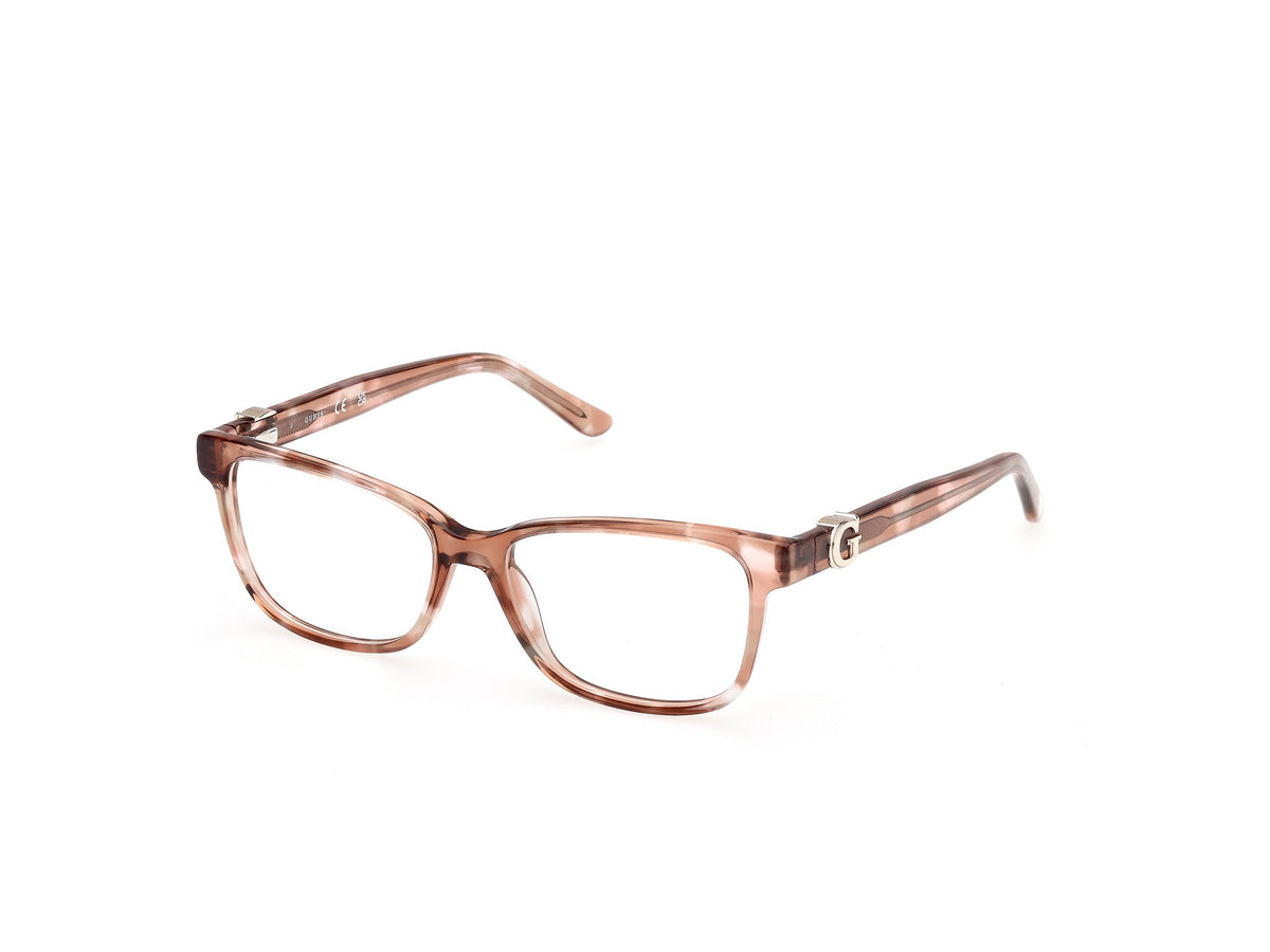 Guess GU50227 059 Woman Optical frames Acetate Beige  Squared Normal