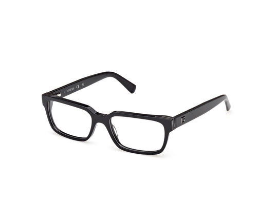 Guess GU50329 001 Man Optical frames Acetate Black  Squared Normal