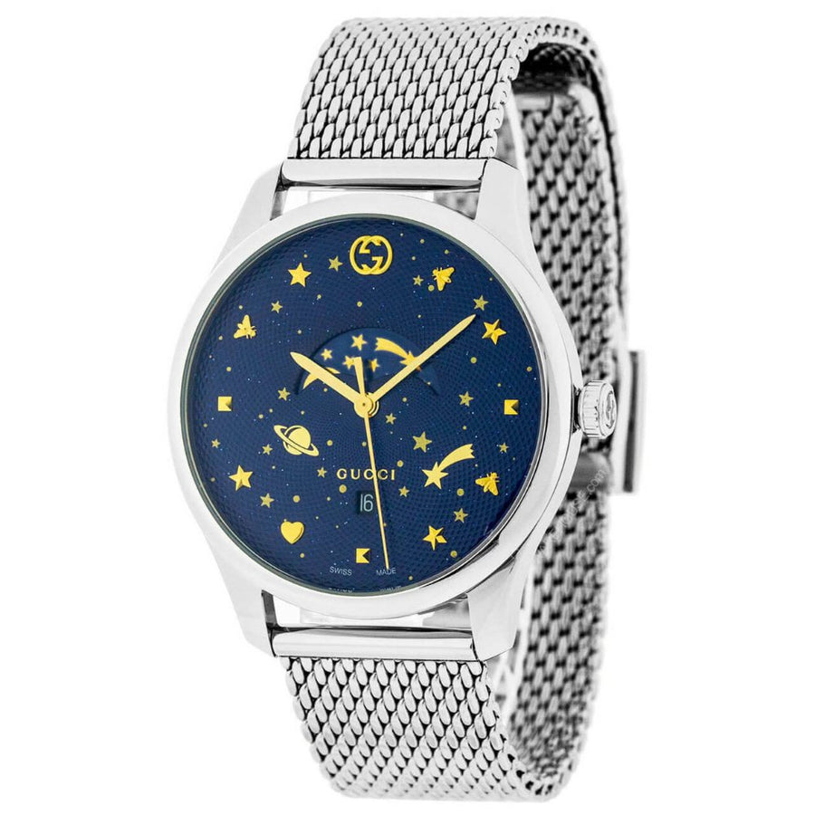 Gucci YA126328 G-Timeless Blue Dial Men's Watch