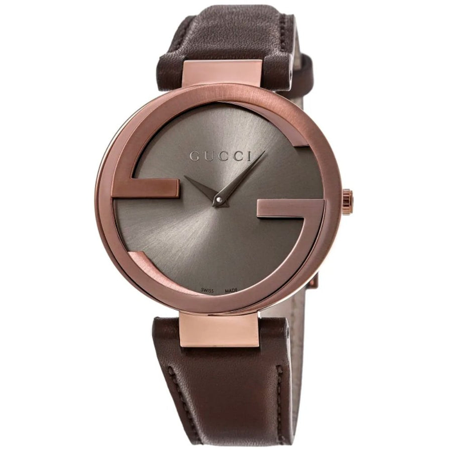 Gucci YA133309 Interlocking G Brown Dial Ladies Watch