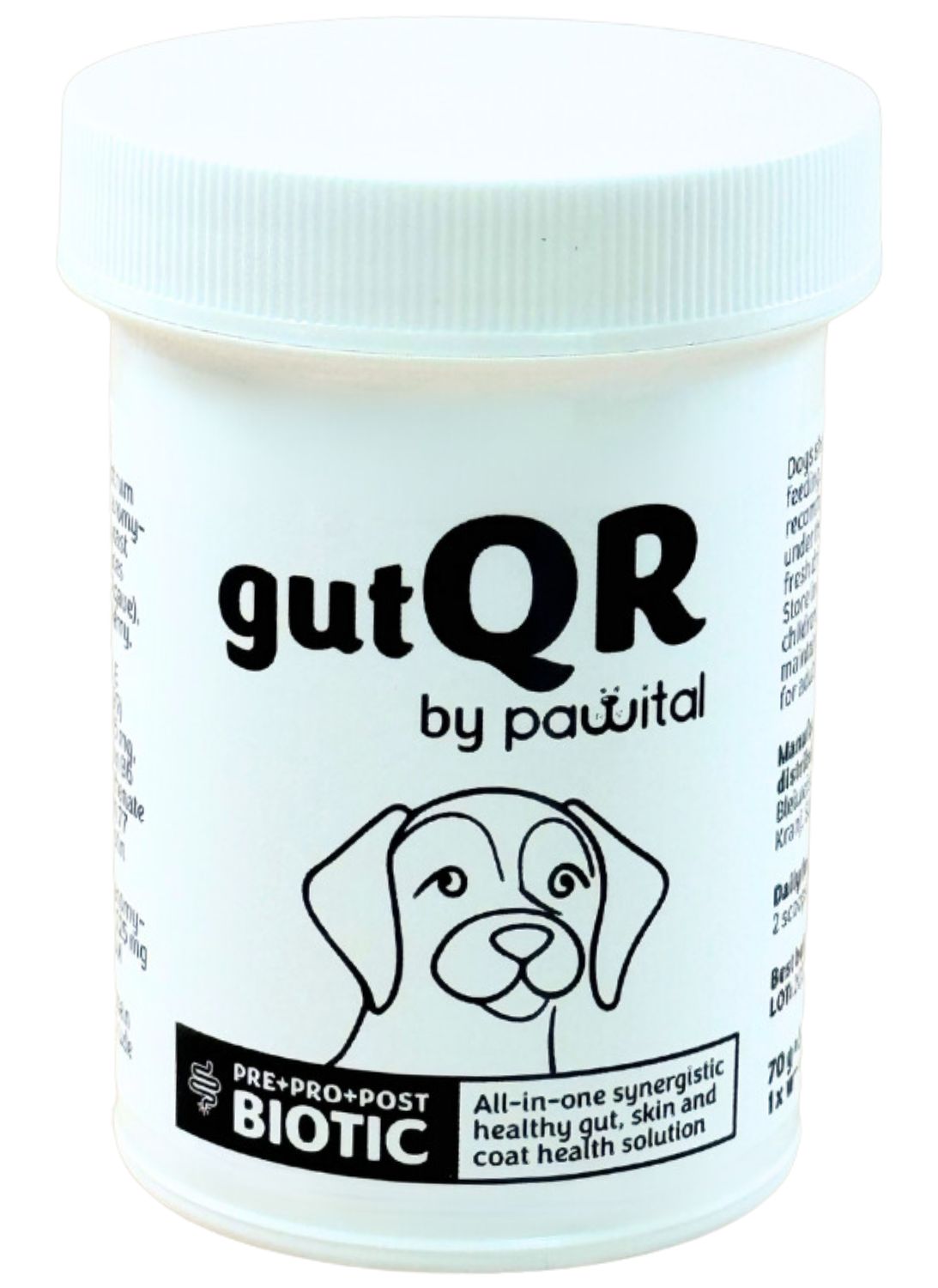 Pawital gutQR Anti-Itch – PEA, Probiotika, Postbiotika für schnelle Juckreiz-Linderung & langfristige Hautgesundheit