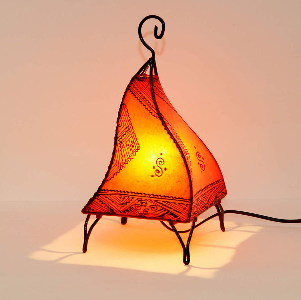 Tischlampe - Hennalampe Fatuta Orange