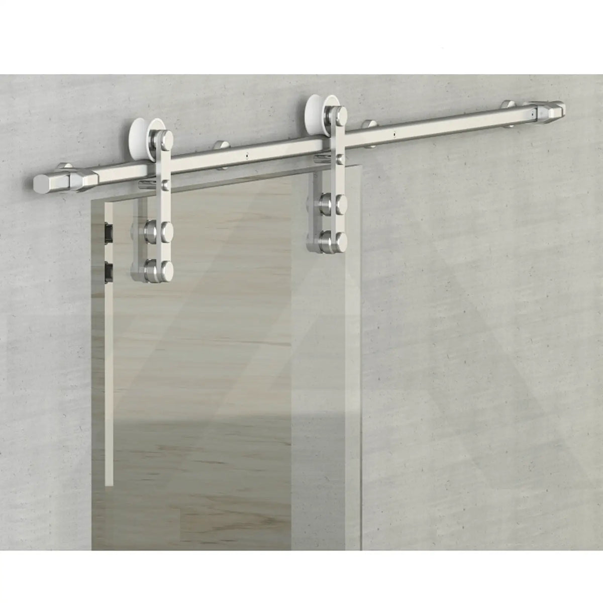High Quality 1700mm / 2000mm Silver Sliding Glass Door Track System - 1700mm