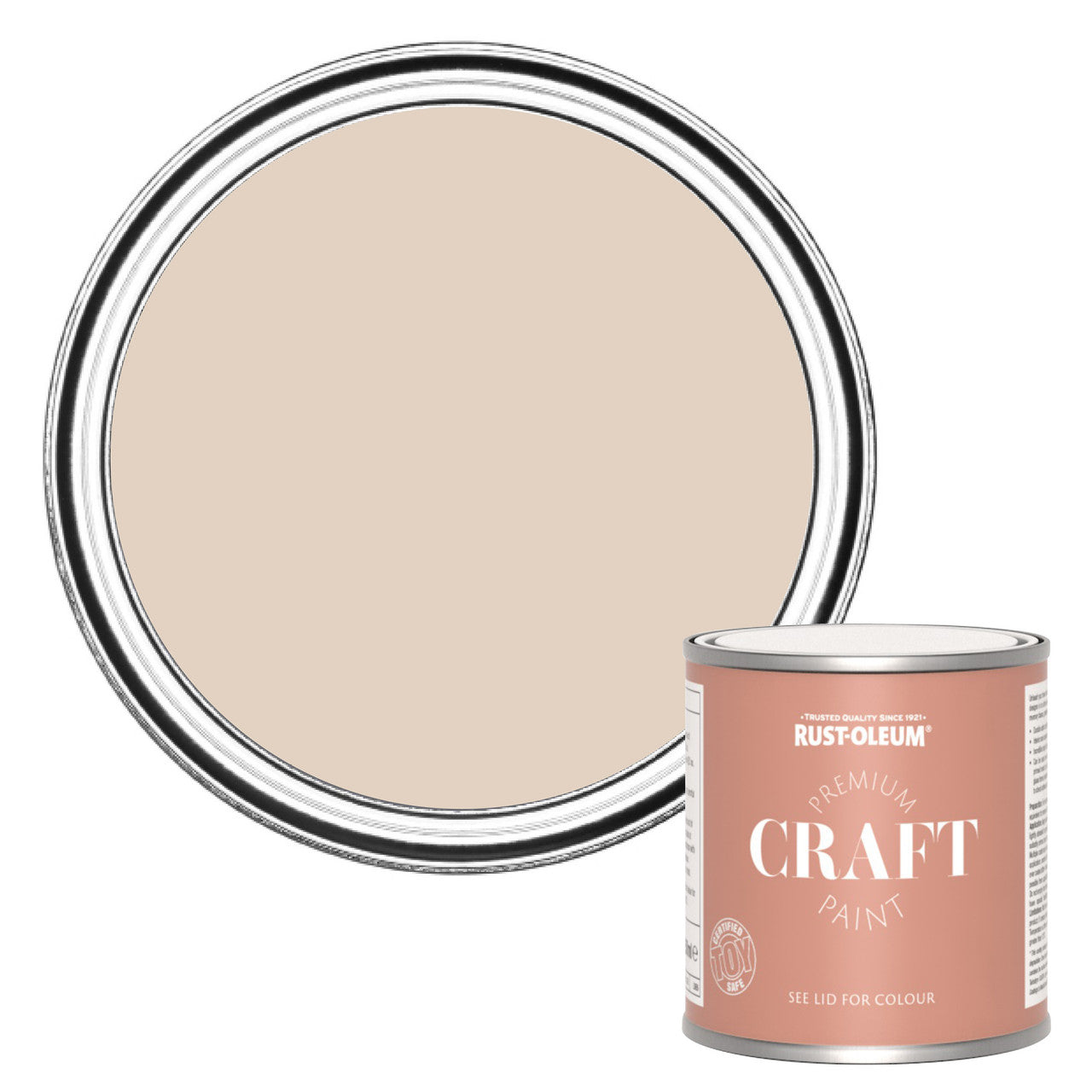 Rust-Oleum Pink Premium Craft Paint - Homespun 250ml