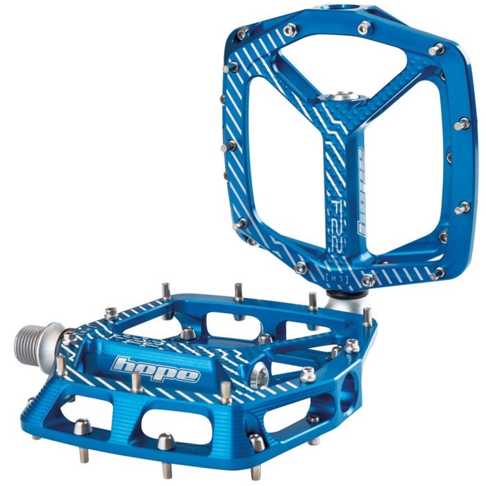 Hope F22 Flat Pedals - Blue