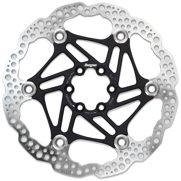 Hope Floating Rotor - Colour: Black - Size: 180mm - Fitment: 6 Bolt