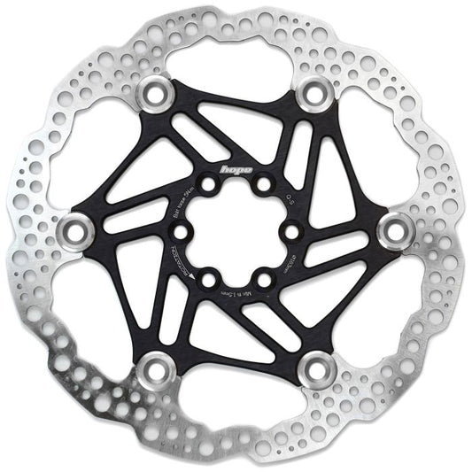 Hope Floating Rotor - Colour: Black - Size: 180mm - Fitment: 6 Bolt