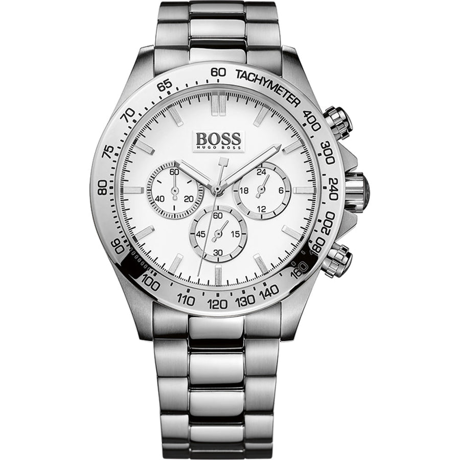 Hugo Boss 1512962 Ikon Mens Silver Dial Chronograph Watch