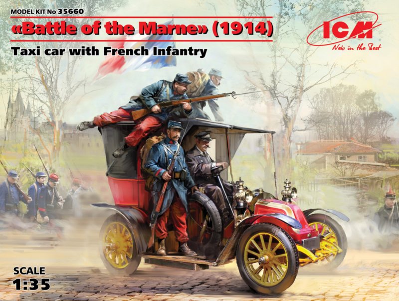 Battle of the Marne(1914),Taxi car with French Infantry