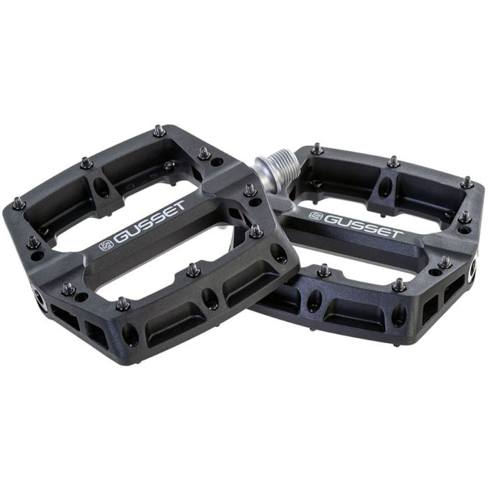 Gusset Slim Jim Nylon Pedals - Black