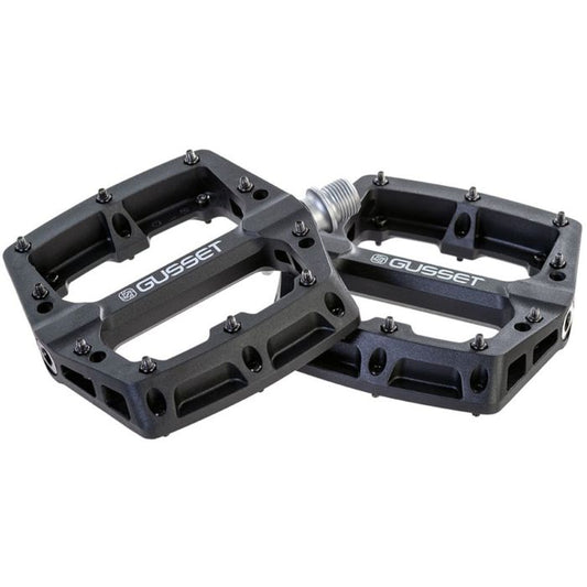 Gusset Slim Jim Nylon Pedals - Black