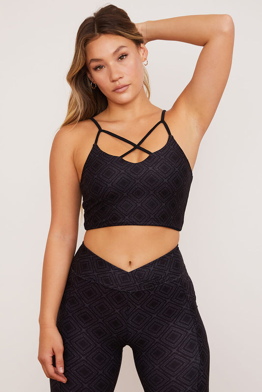 Summit Crisscross Four-Way Top | Size: XS | Print: Summit | Style: Extra Coverage