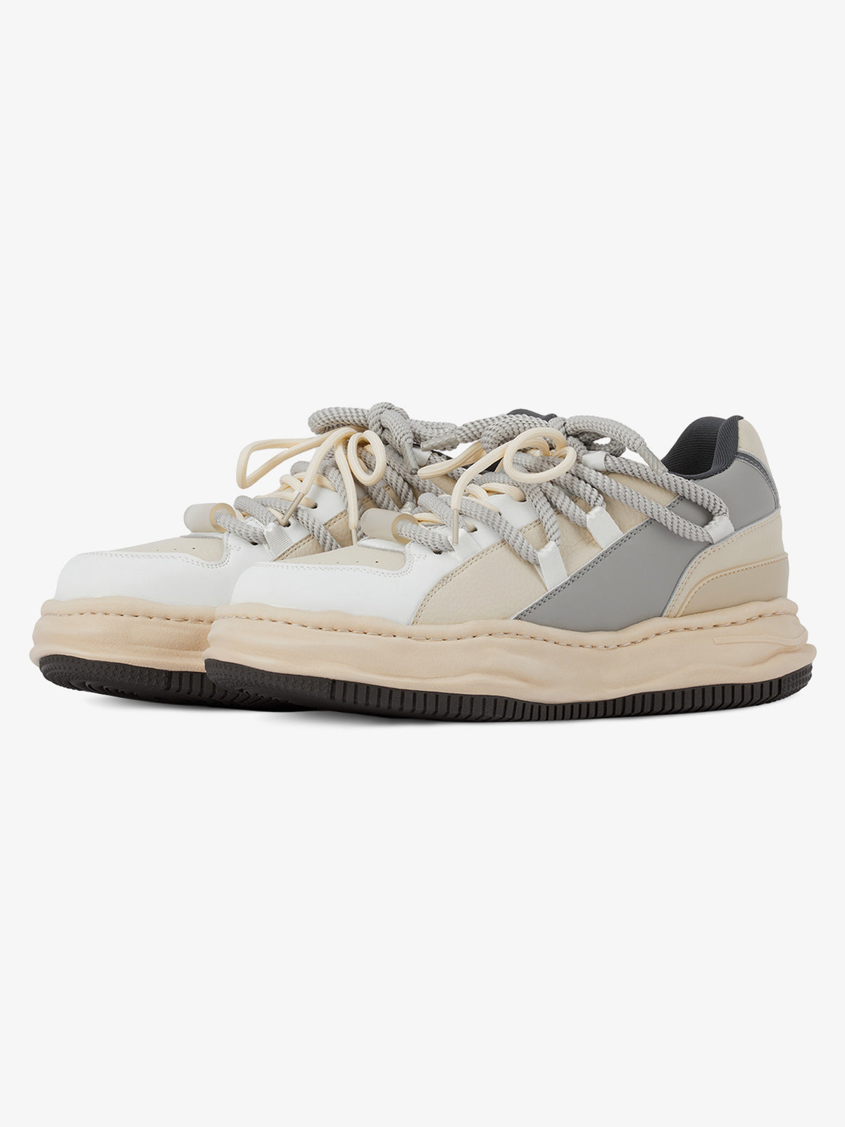 Thesupermade Retro Air Force Original Sole Sneakers - Light Grey / 42