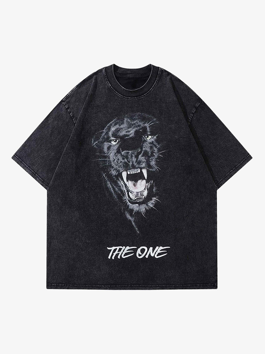 Thesupermade Black Panther Print T-shirt - Black / M