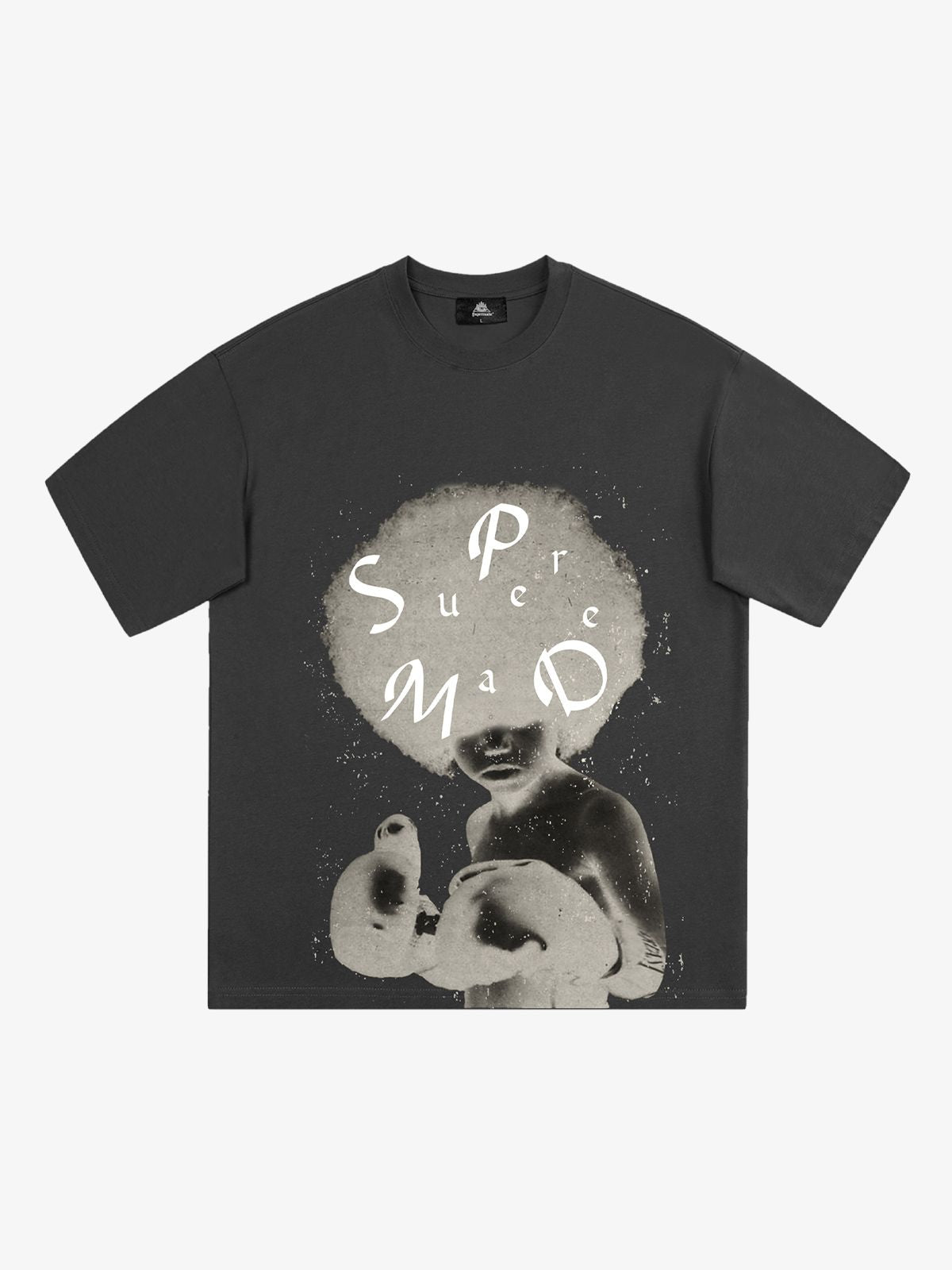 Thesupermade Brainstorm Boys Printed T-shirt - Grey / M