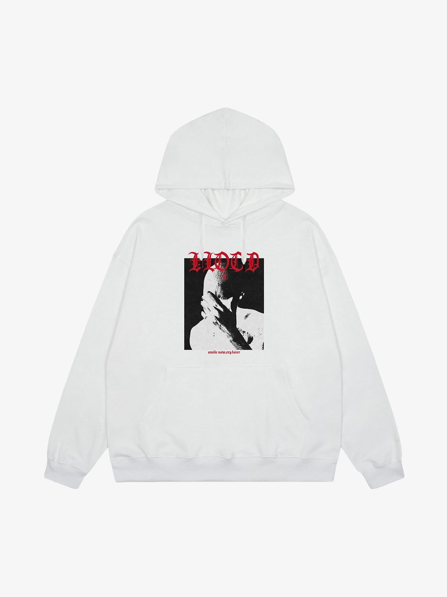 Thesupermade Portrait Print Hoodie - White / M