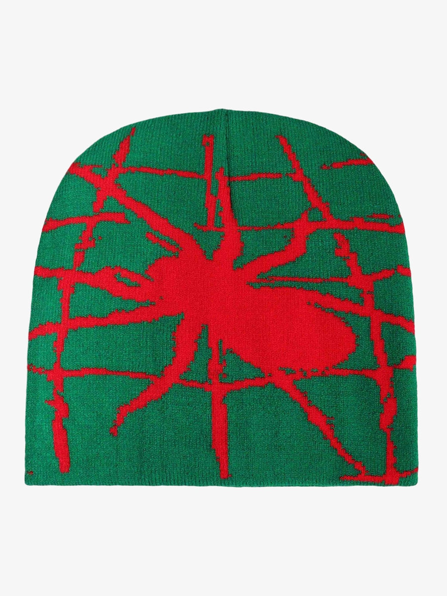 Thesupermade Cobweb Knitted Hat - 1989 - Green / One Size