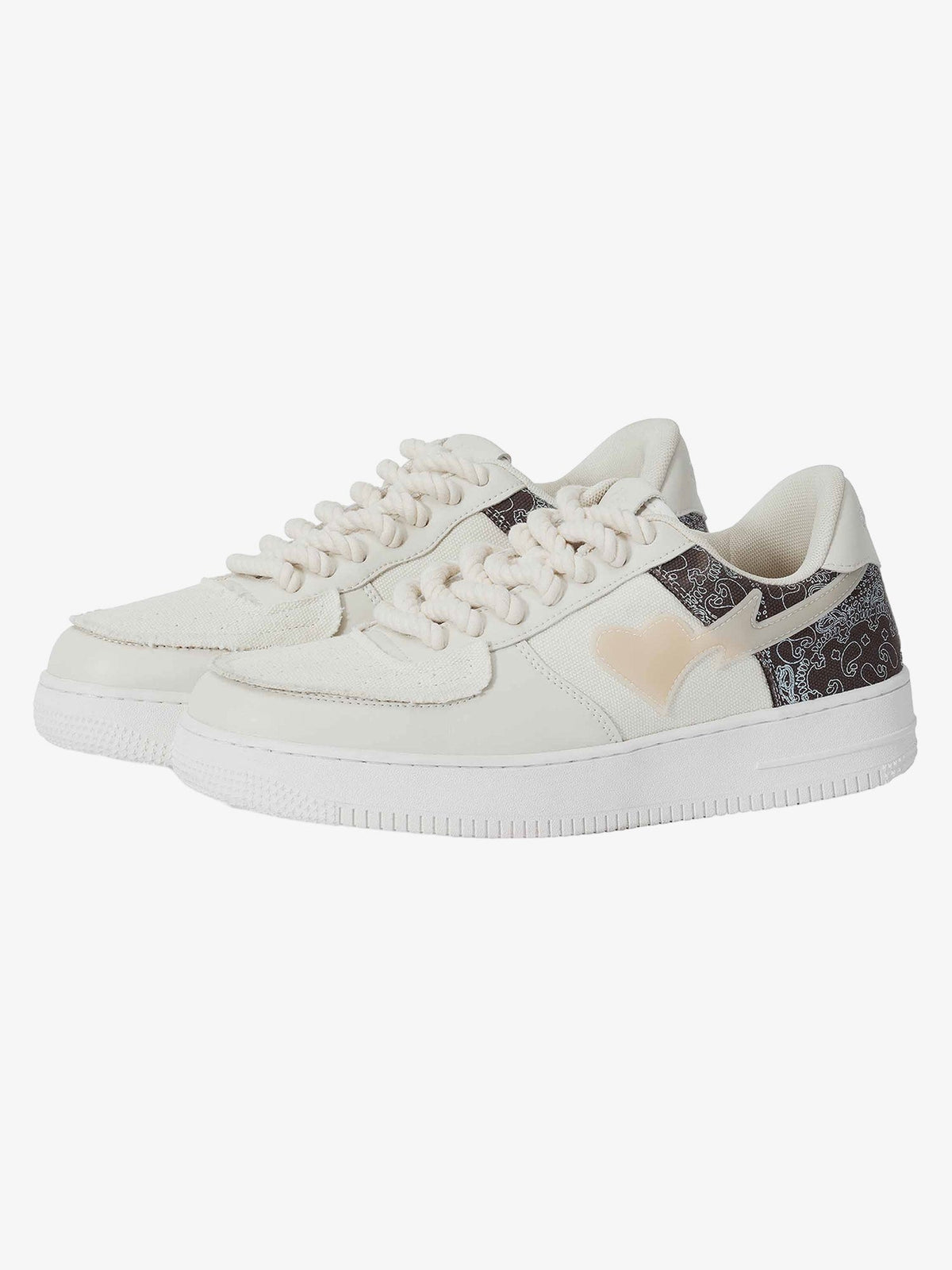 Thesupermade Retro High Street Men's Low Top Skate Shoes-1471 - White / 39