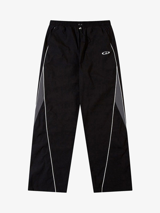 Thesupermade Retro Color Matching Casual Pants - Black / M