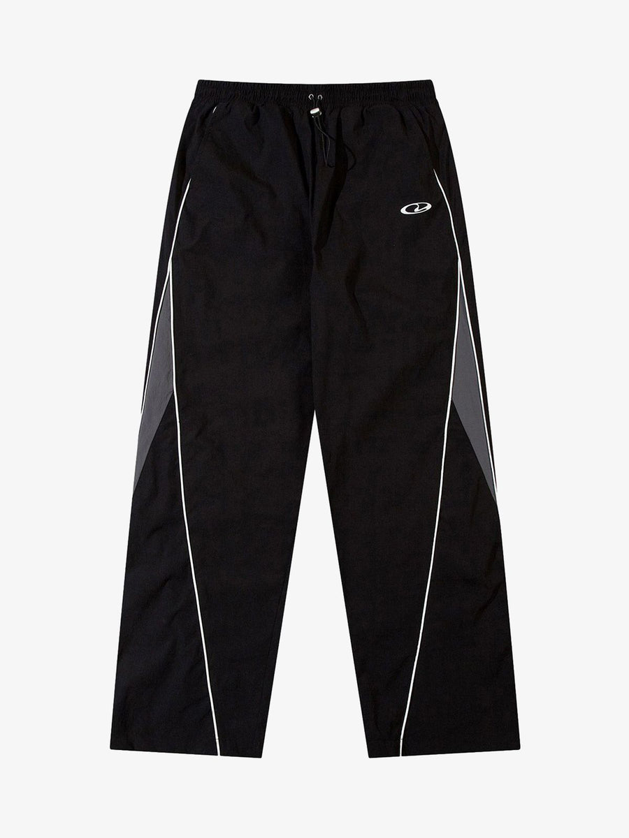 Thesupermade Retro Color Matching Casual Pants - Black / M