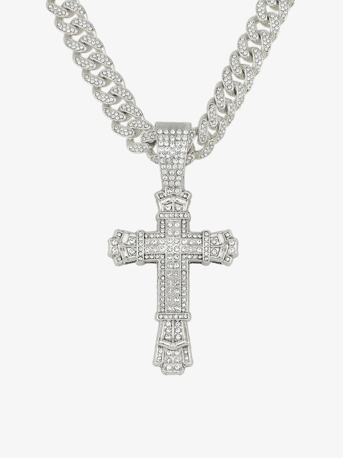 Thesupermade High Street Cross Necklace - 2014 - Silver / 50CM