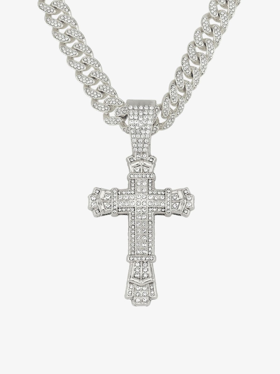 Thesupermade High Street Cross Necklace - 2014 - Silver / 50CM