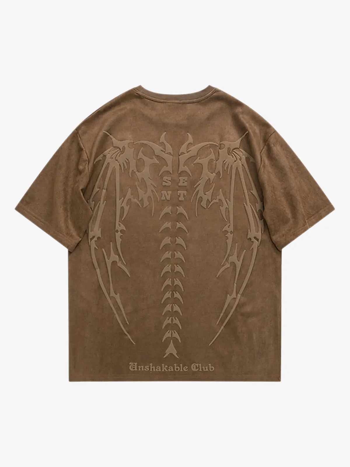 Thesupermade Skeleton Vintage T-Shirt - 1642 - Brown / S