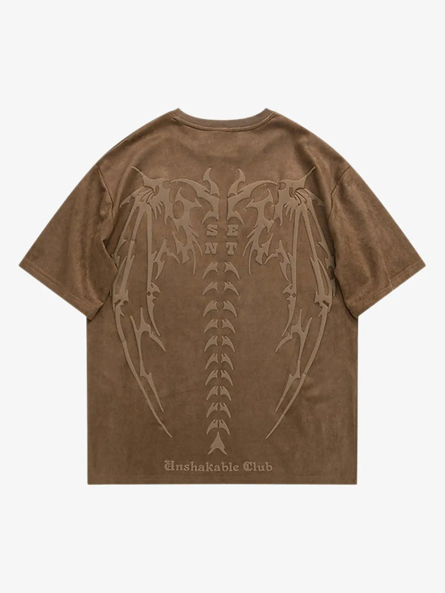 Thesupermade Skeleton Vintage T-Shirt - 1642 - Brown / S
