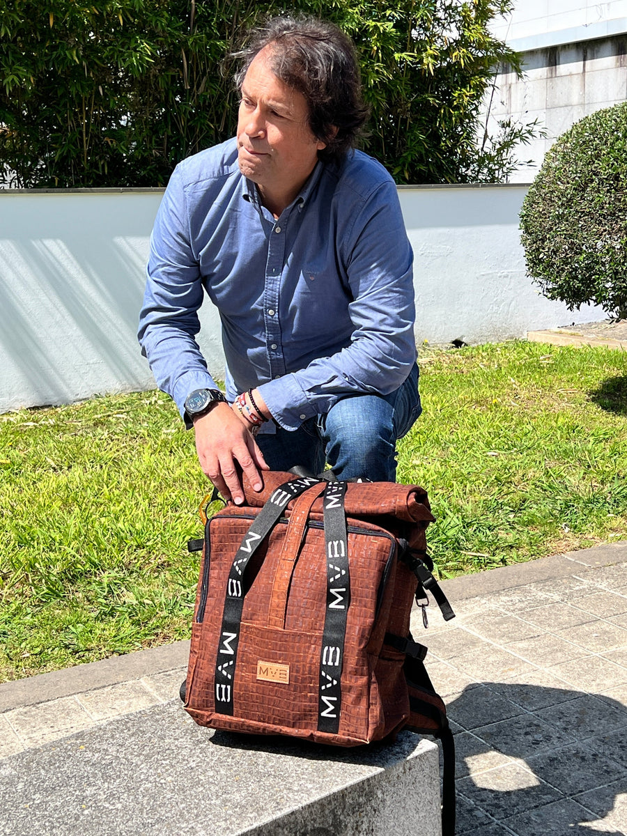 Xplorer Vegan Backpack for travel croco