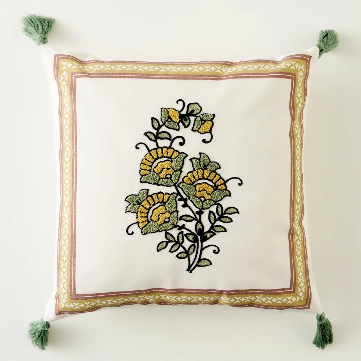 Indian Dream Embroidered Cushion Cover