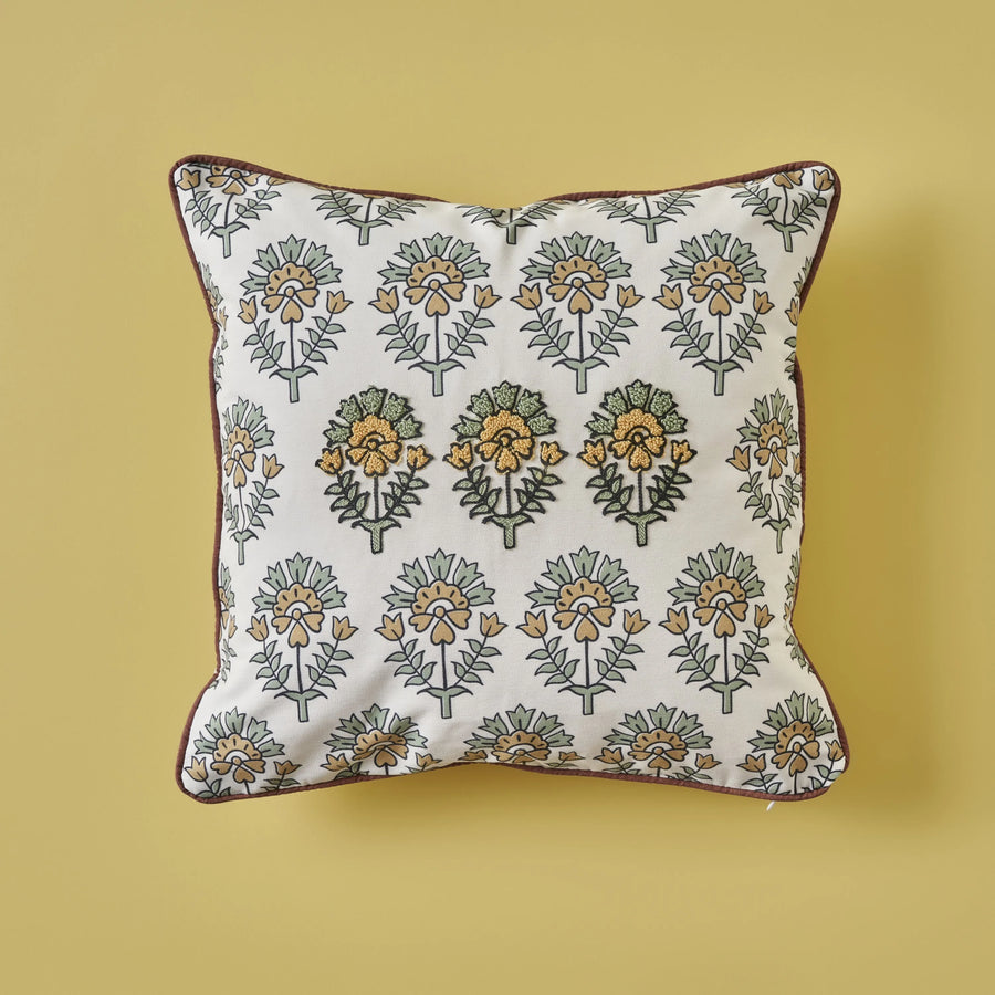 Indian Embroidered Cushion Cover