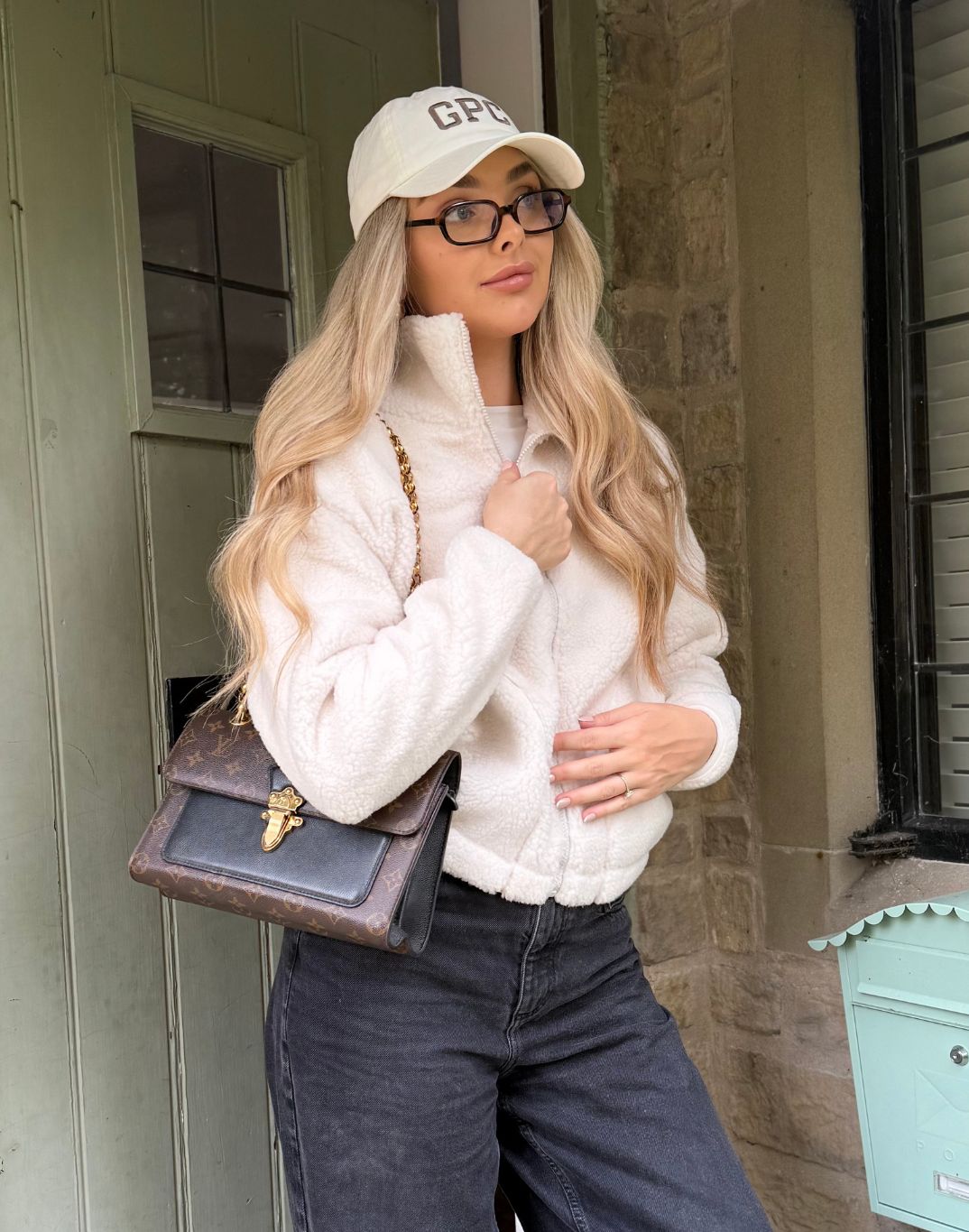 Industry Fleece High Collar Jacket in Cloud White - XS/8 / Cloud White