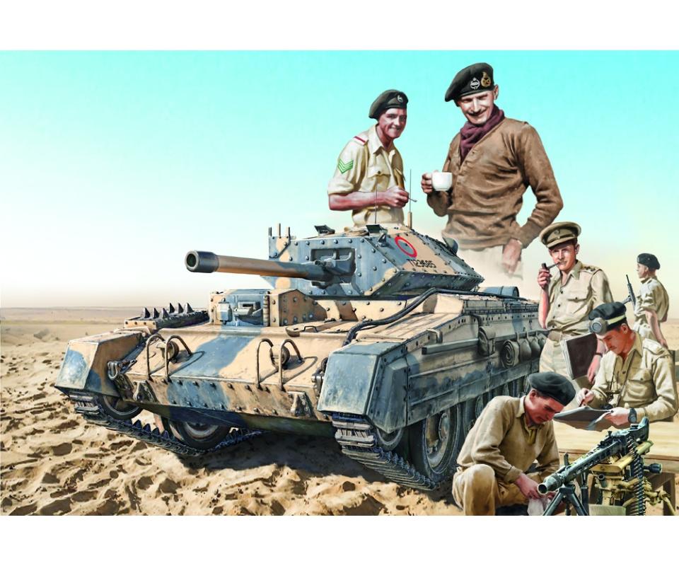 Brit. Crusader Mk.III m. Besatzung