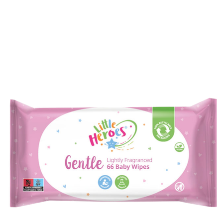 Little Heroes Gentle Lightly Fragranced Baby Wipes - 66 pcs