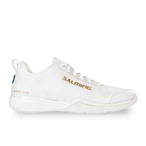 Salming Viper Pro Indoor Court Shoes - White/Gold