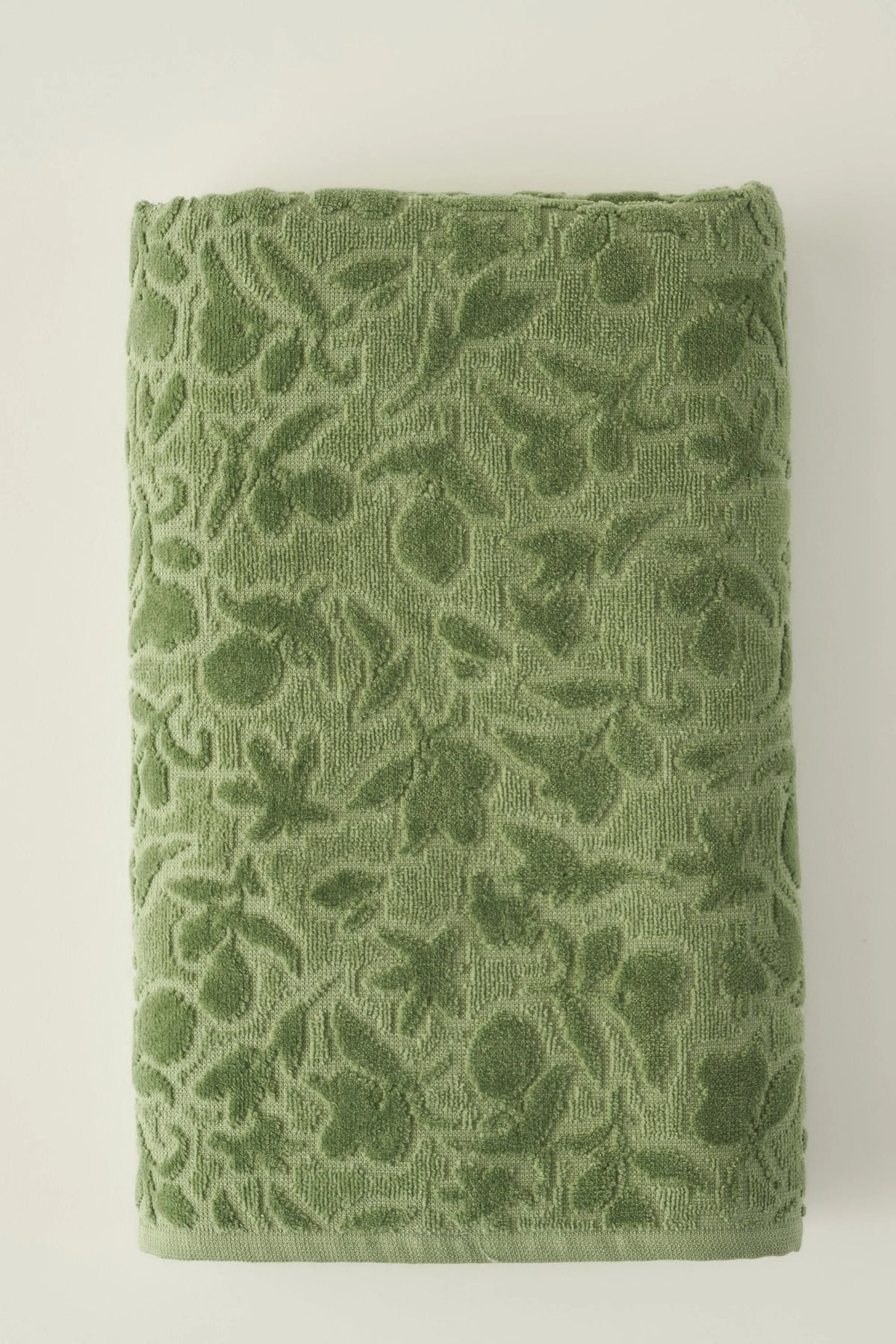 Jolia Cotton Bath Towels - Green