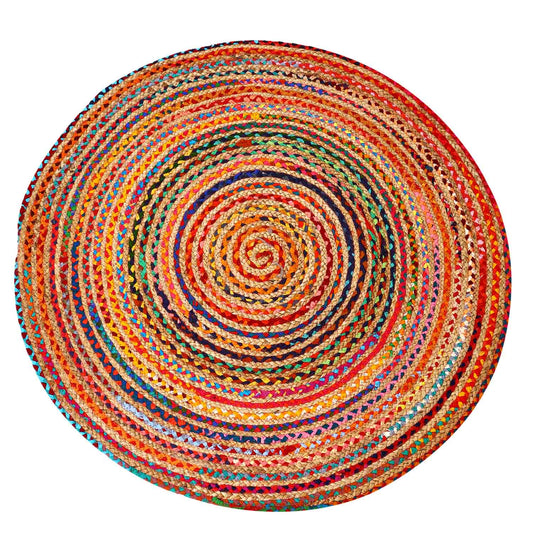 Jute Teppich Tamani bunt - 90 cm
