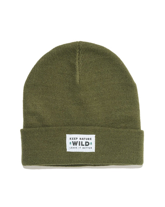 Twin Pines Cuffed Beanie | Olive