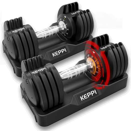 Strength Training Equipment - Adjustable 5-25LB Dumbbells Set DBA25 Pair