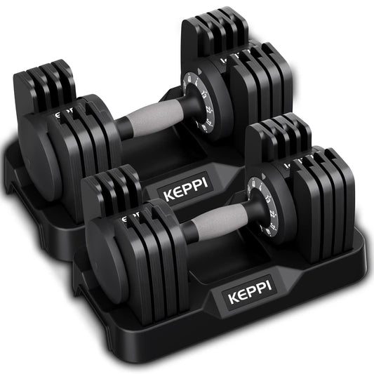 Strength Training Equipment - Adjustable 4-40LB Dumbbells Set DBA40 Pair