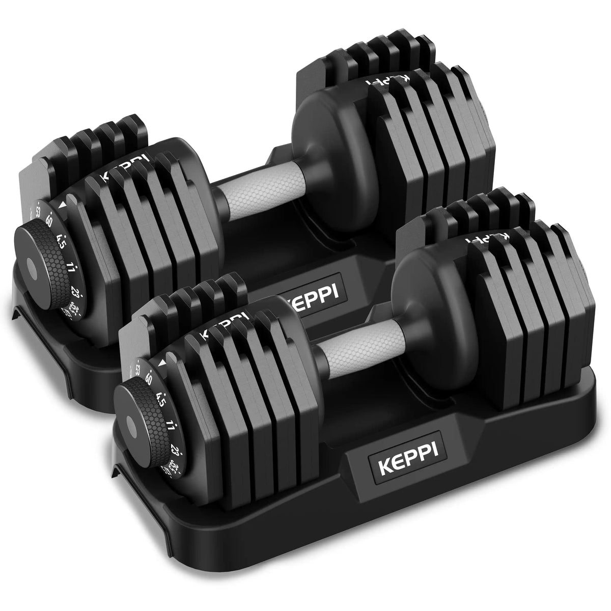 Strength Training Equipment - Adjustable 4.5-60LB Dumbbells Set DBA60 Pair