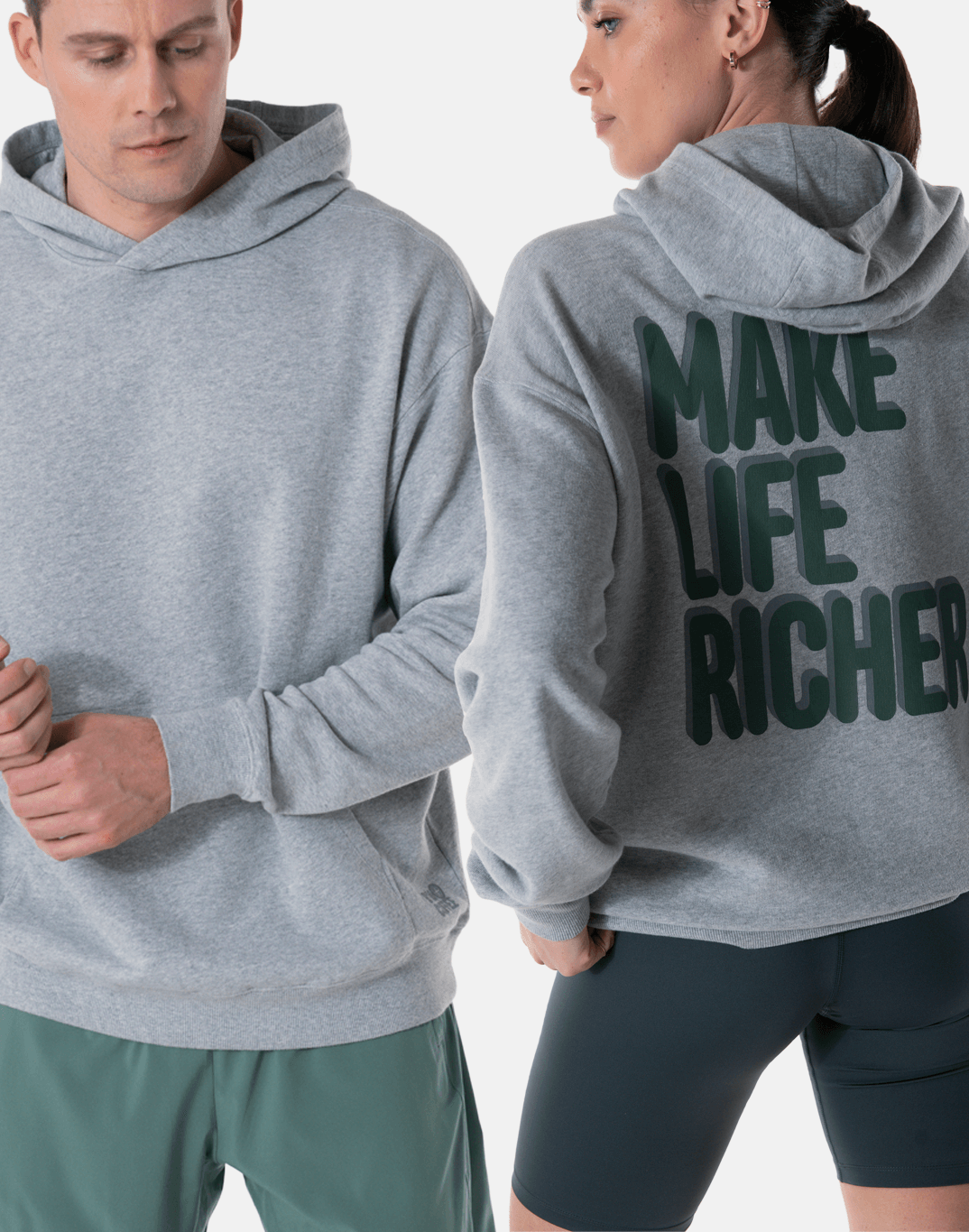 Kinney Hoodie in Grey Marl - X-Small / Grey Marl