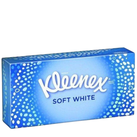 Kleenex Soft White Facial Tissues Box - 70 pcs