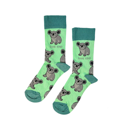Save the Koalas Bamboo Socks | UK Adult 7-11