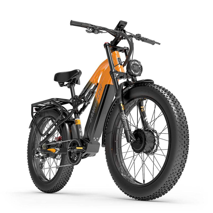 Lankeleisi MG800 Max Dual Motor 2000W 26-Inch Fat Tire Electric Mountain Bike with 48V 20Ah Battery
