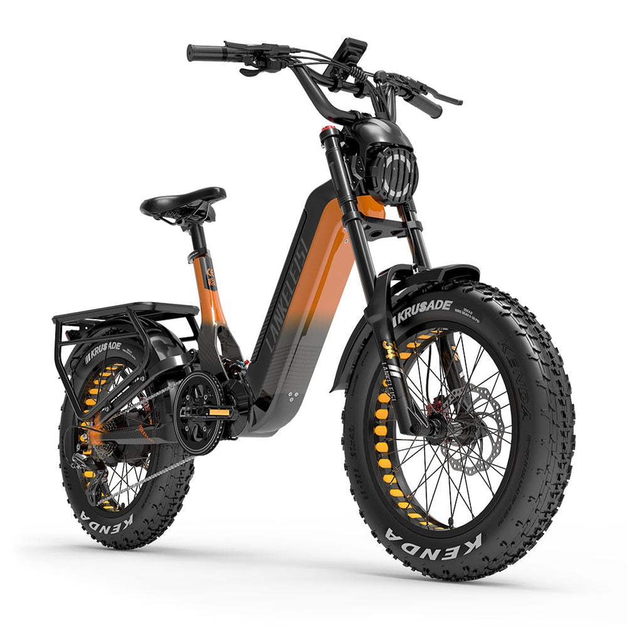 Lankeleisi RX800 Plus 2025 1000W 20-Inch Fat Tire Full Suspension Electric SUV Bike with Torque Sensor and 48V 20Ah Battery
